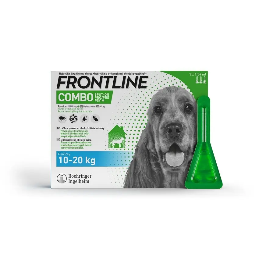 Frontline Combo Spot-on pro psy M (10-20kg) 3x1,34ml