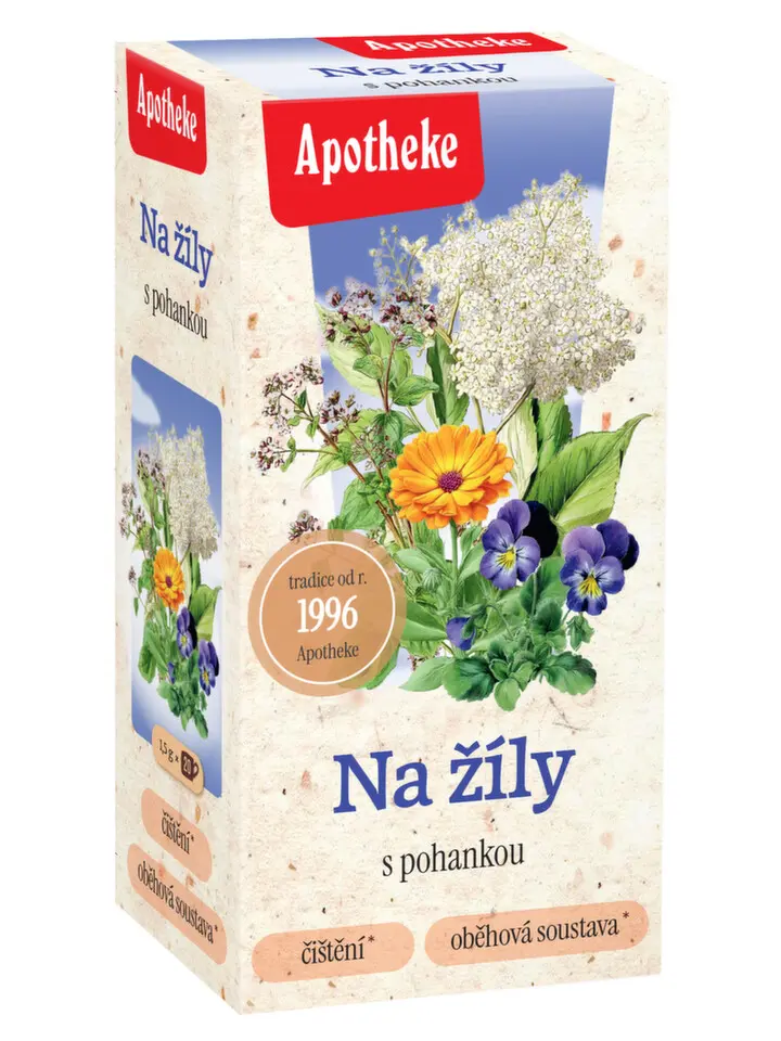 APOTHEKE Čaj na žíly s pohankou 20 sáčků
