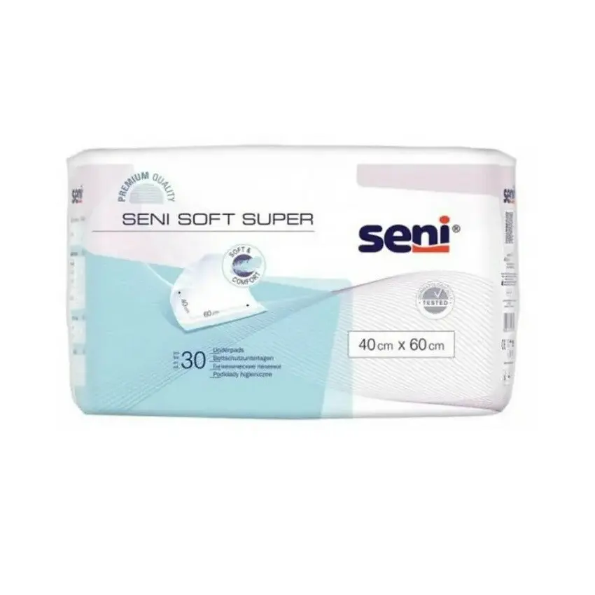 SENI SOFT SUPER PODLOŽKY ABSORPČNÍ 40X60CM, 850ML, 30KS