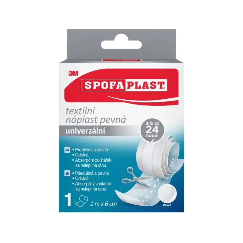 3M Spofaplast 254 Pevná textilní náplast 6cmx1m