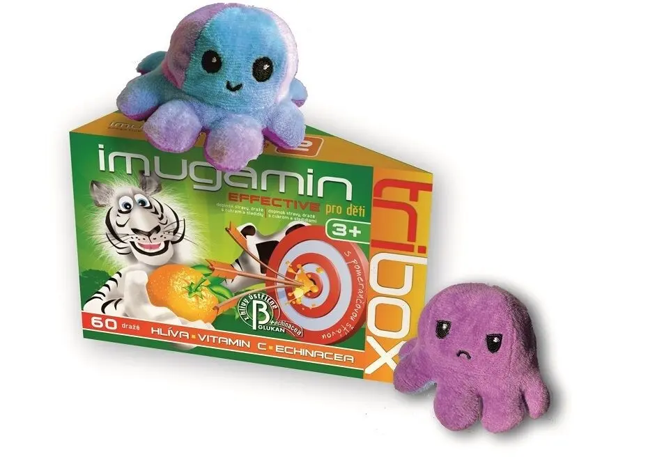 Imugamin Effective pro děti tribox 60dražé+hračka