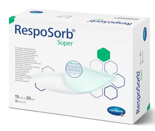 KRYTÍ SUPERABSORBČNÍ RESPOSORB SUPER 15X20CM, 10KS