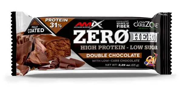 Amix Zero Hero 31% Protein Bar 65 g double choco