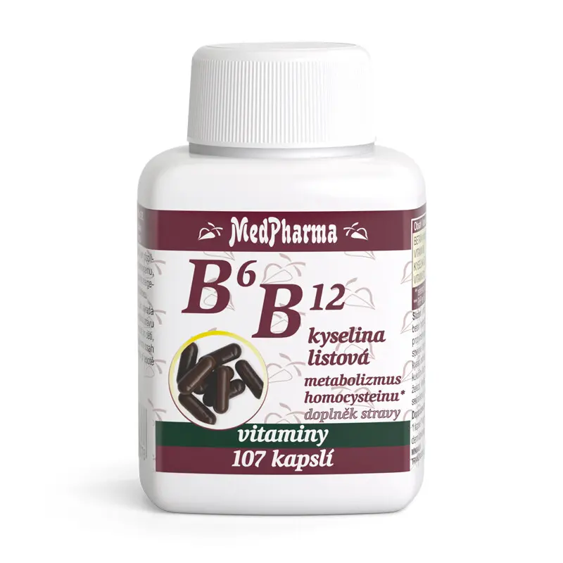 MedPharma B6 + B12 + kyselina listová 107 tablet