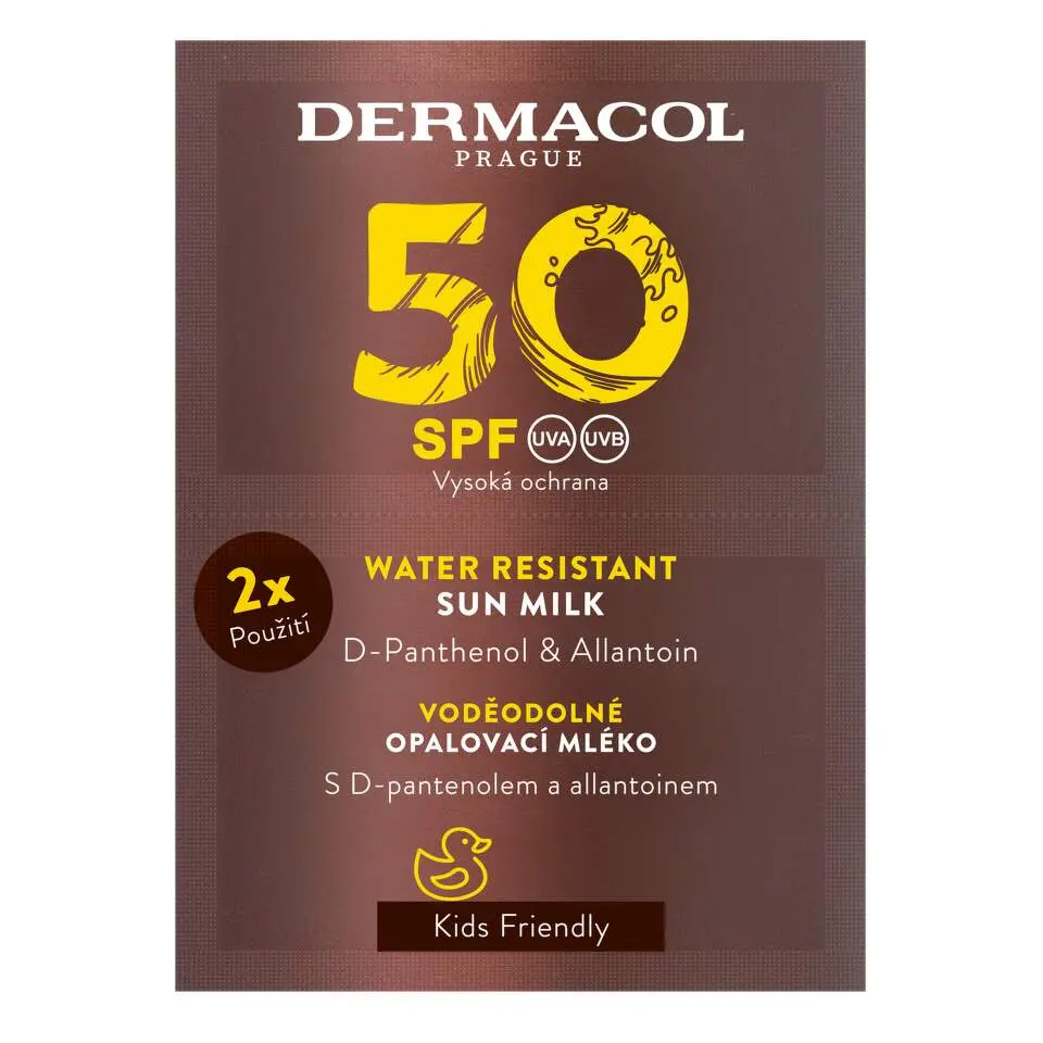 Dermacol Voděodolné opalovací mléko SPF 50