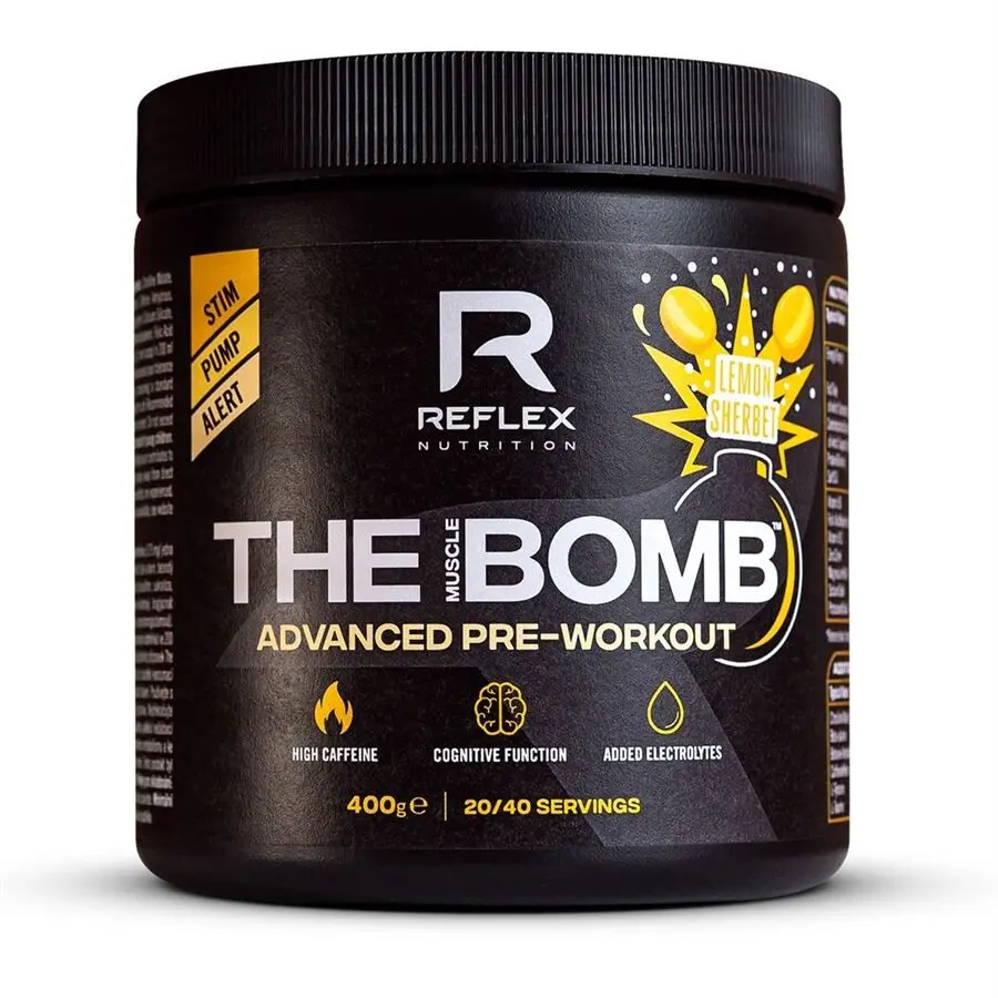 Reflex The Muscle Bomb, výživa svalů, citronový šerbet, 400 g