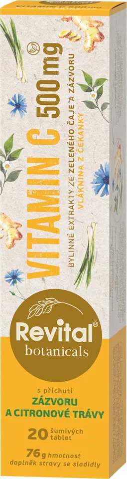 Revital Botanicals Vitamin C 500 mg - šumivý vitamín C - 20 tablet