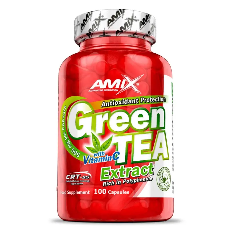 Amix Green TEA Extract with vitamin C 100 kapslí