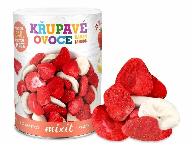 Mixit Krupavé ovoce Banán Jahoda 80g
