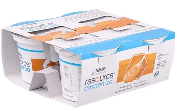 RESOURCE DESSERT 2,0 KARAMELOVÁ PŘÍCHUŤ POR SOL 4X125G