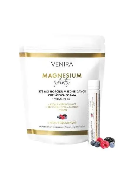 Venira Magnesium shots balení 30 ampulí - lesní plody
