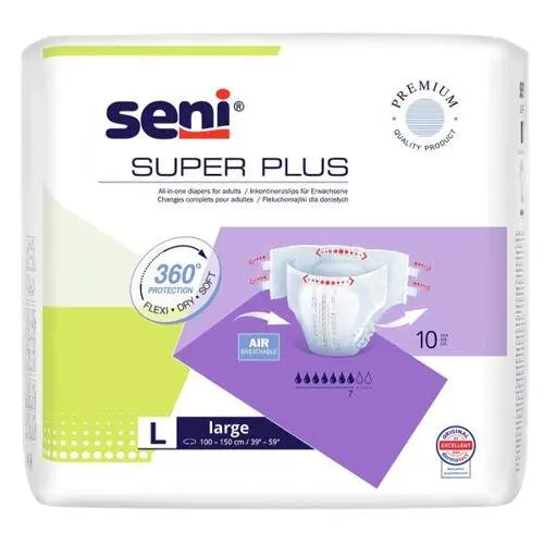 Seni Super Plus inkon.plenkové kalhotky L 10ks