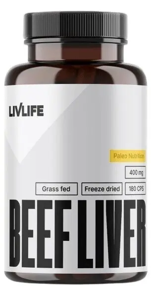 LivLife Beef Liver 400mg cps.180