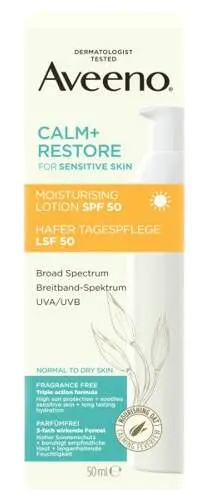 Aveeno Calm+Restore hydratační krém SPF50 50ml