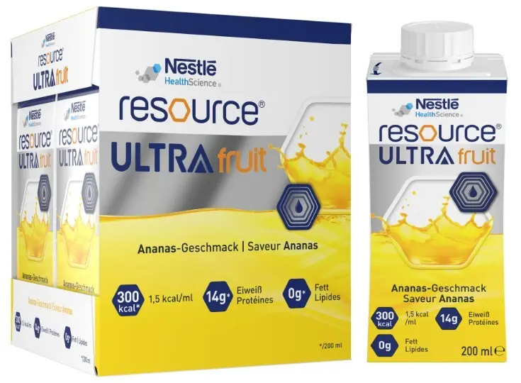 RESOURCE ULTRA FRUIT HIGH PROTEIN PŘÍCHUŤ ANANAS POR SOL 4X200ML