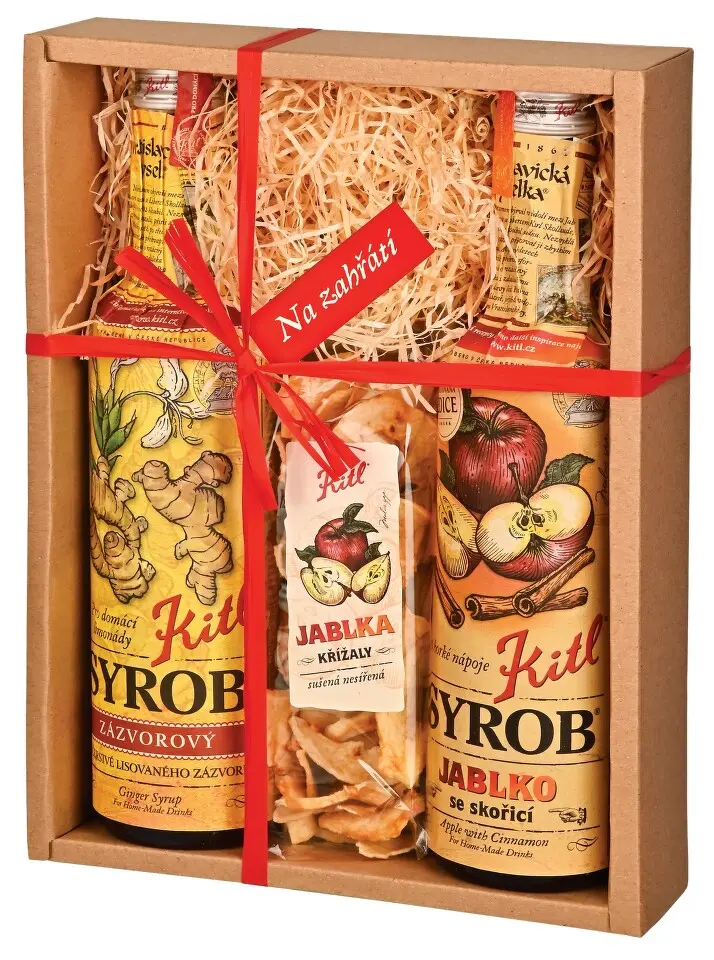 Kitl Syrob Jablko, Zázvor, Křížaly - dárková sada sirupů - 2 x 500 ml