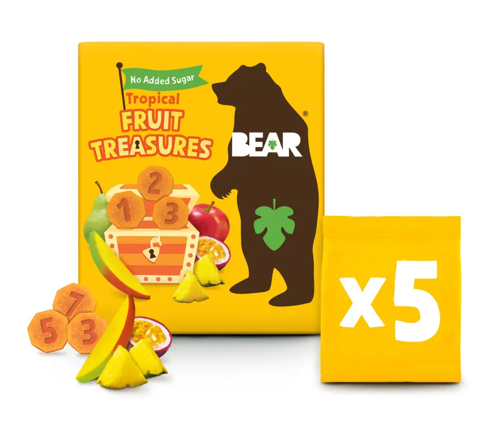 BEAR Fruit Treasures Tropical 5x20g