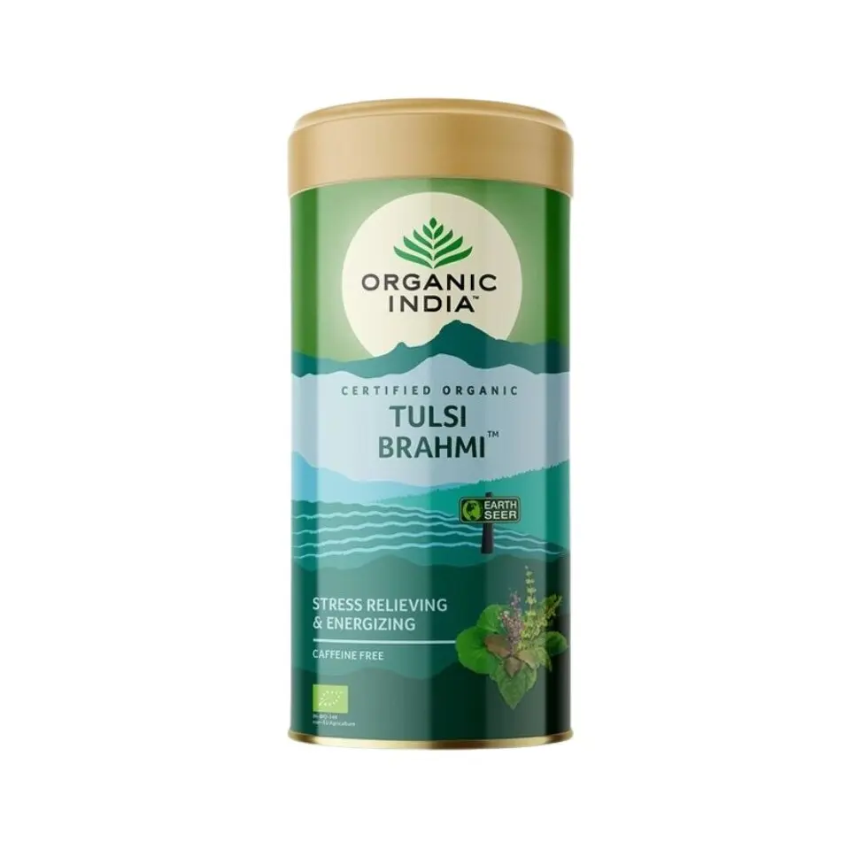 Tulsi Brahmi BIO, plech 100 g *CZ-BIO-001 certifikát