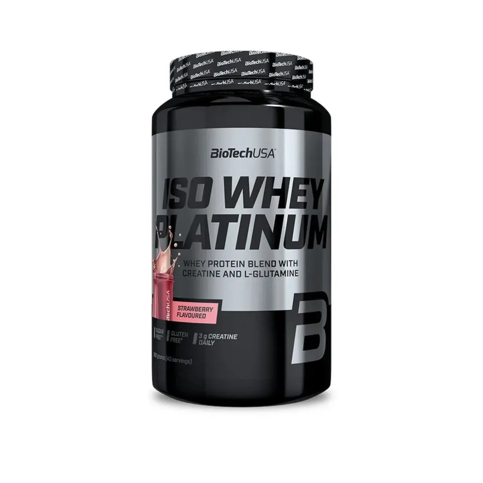 BioTech Iso Whey Platinum 908 g strawberry