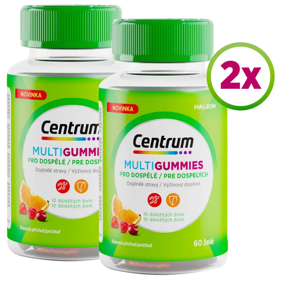 Centrum MultiGummies pro dospělé 60ks - balení 2 ks