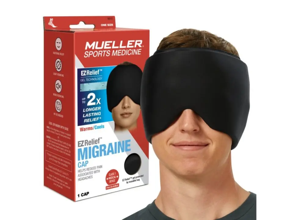 MUELLER EZ Relief™ Migraine Cap, gelová čepice proti migréně a bolesti hlavy