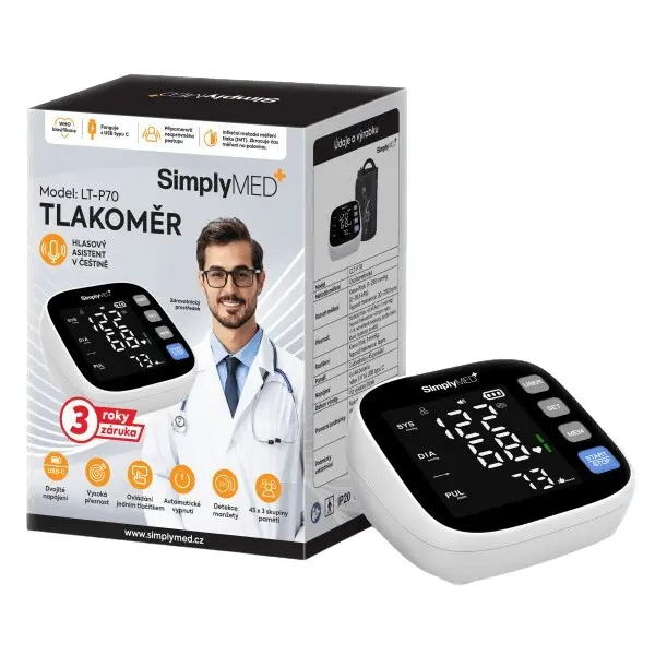 SimplyMed tlakoměr pažní digitální LT-P70