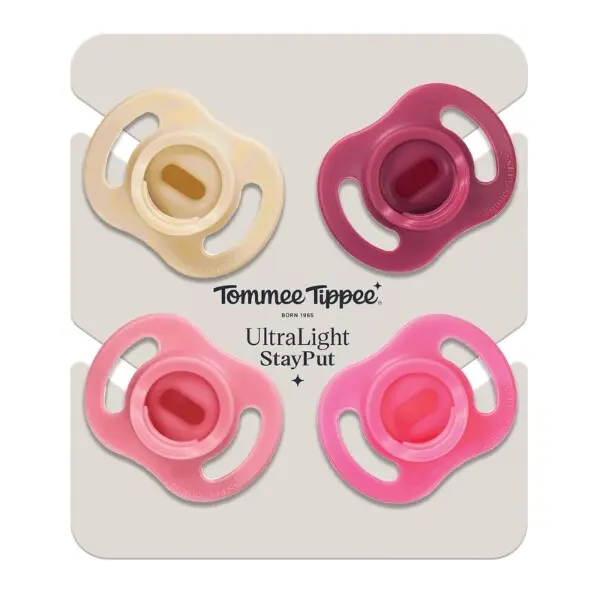 Tommee Tippee Ultra-light dudlík 6-18m Girl 4ks