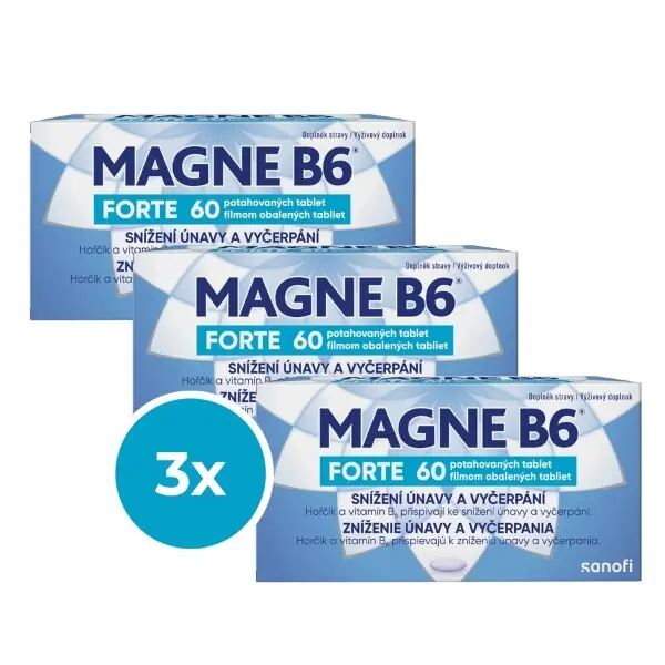 Magne B6 Forte tbl.60 - balení 3 ks