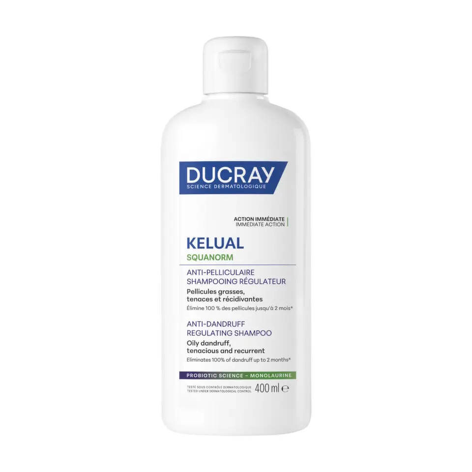 Ducray Kelual Squanorm Šampon na mastné lupy 400 ml
