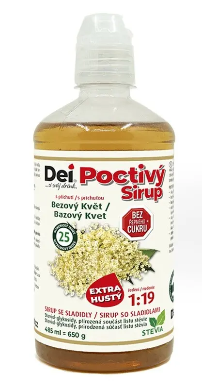 DeiSirup Poctivý Sirup bezový květ 485 ml