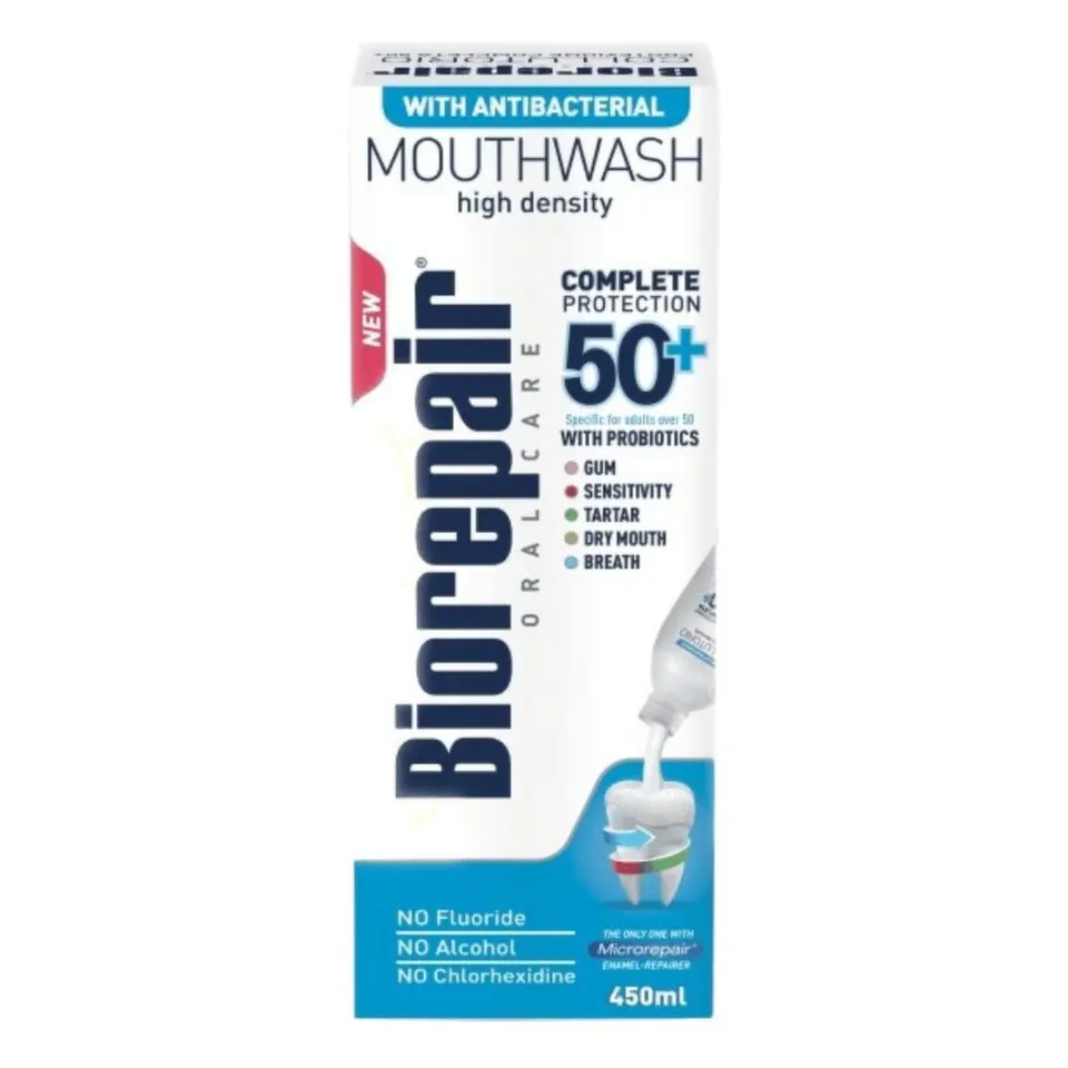 Biorepair Ústní voda Complete Protection 50 antibakteriální, 450 ml
