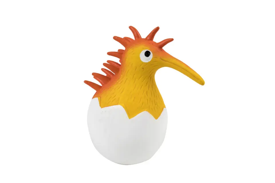 Hračka pes BABY latex,pískací,oranžová 12cm Kiwi