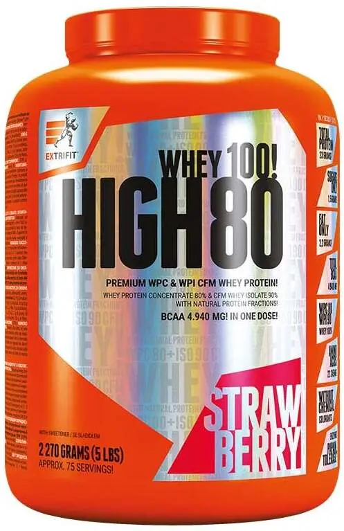 Extrifit High Whey 80 2270g jahoda