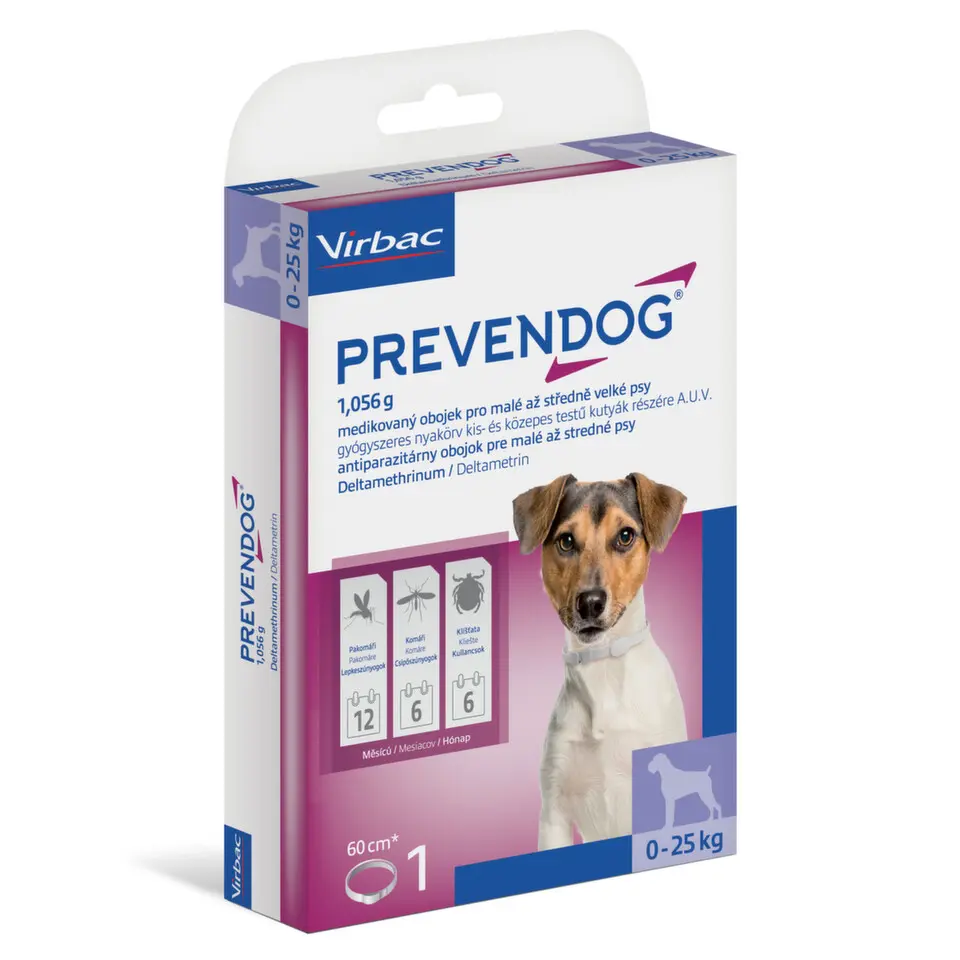 Prevendog obojek pro malé a střední psy 1x60cm 1 + 1 zdarma
