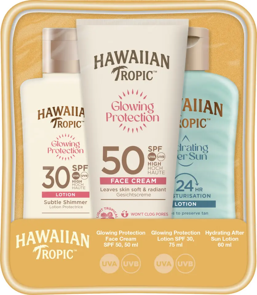 Hawaiian Tropic Glowing Protection Trio SPF30+50