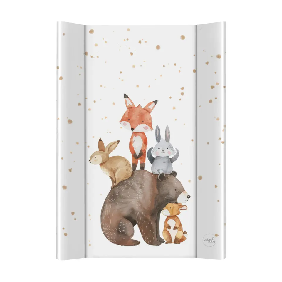 Ceba Baby Ceba 102-000-783 přebalovací podložka měkká profilovaná krátká 50x70 Basic Forest Friends