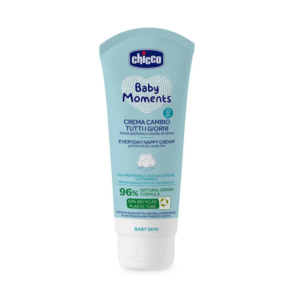 CHICCO Krém na dětský zadeček na každý den, Baby Moments 100ml, 0m+