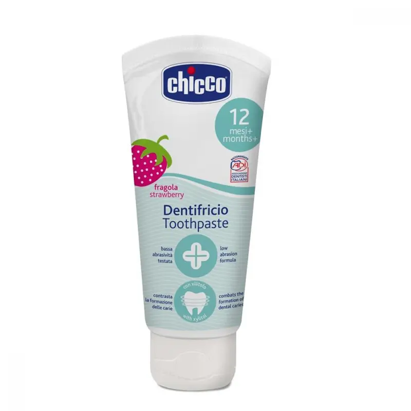 Chicco Zubní pasta bez fluoridu 50ml jahoda 12m+