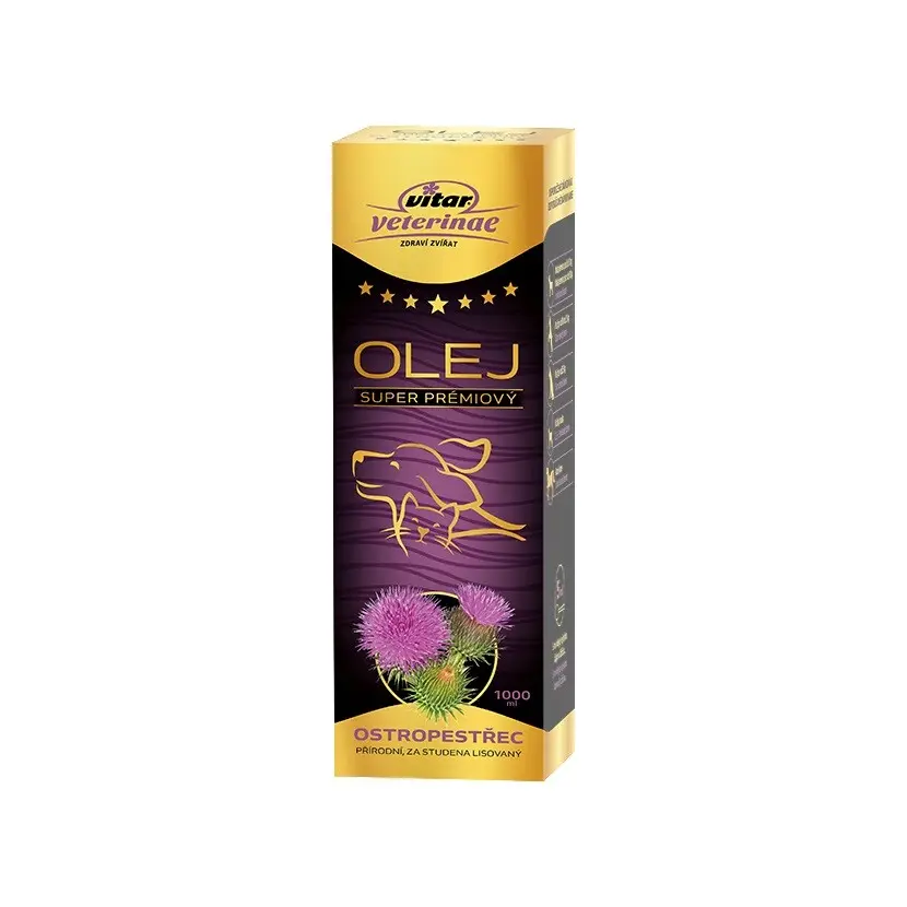 VITAR Veterinae Ostropestřec olej 1000ml