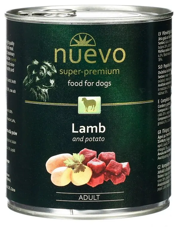 Nuevo pes adult Jehněčí - Classic konz. 800g