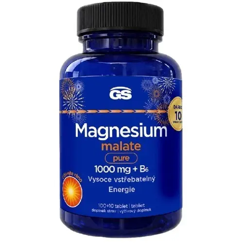 GS Magnesium malate pure 1000mg+B6 tbl.100+10 dár.