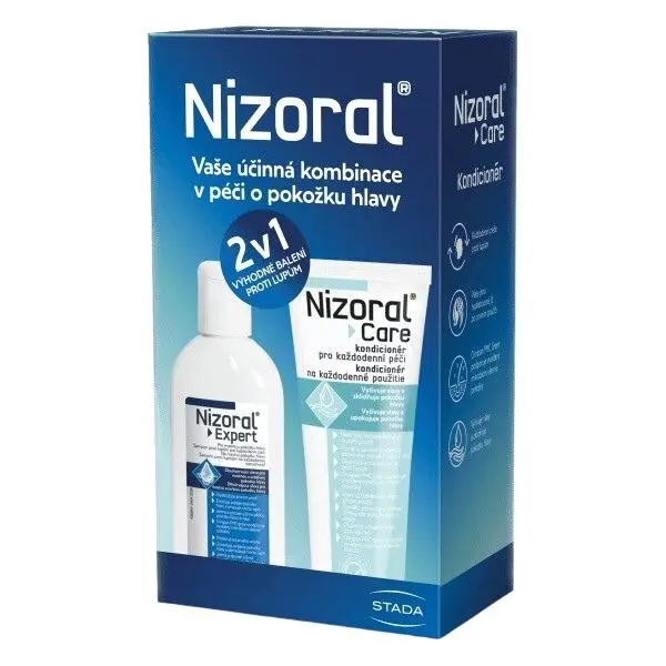 Nizoral Expert jemný čisticí šampon 200 ml + Nizoral Nizoral Care kondicionér 200 ml