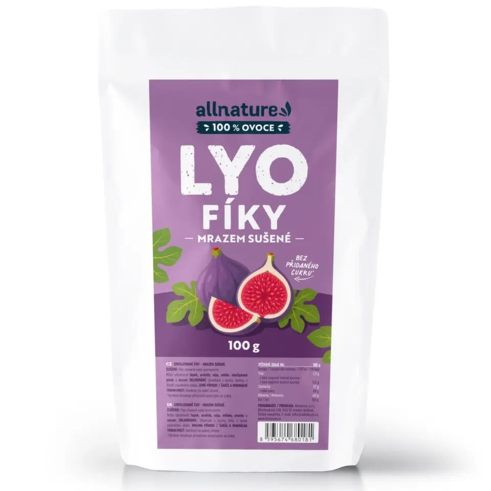 Allnature Fíky Lyo mrazem sušené 100g