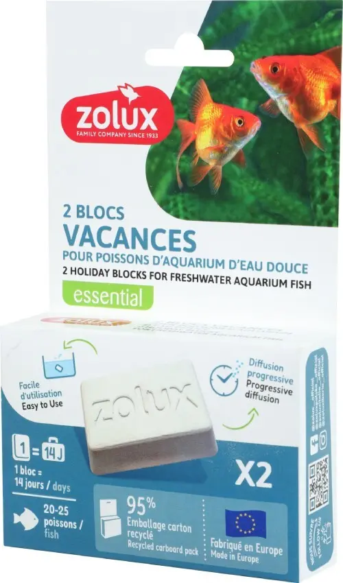 Blok krmný HOLIDAY pro akv.ryby 2x40g Zolux