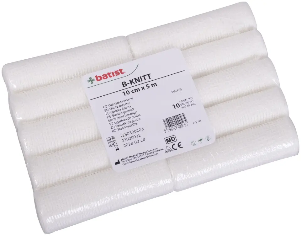 B-KNITT obinadlo pletené nesterilní 10cmx5m 10ks