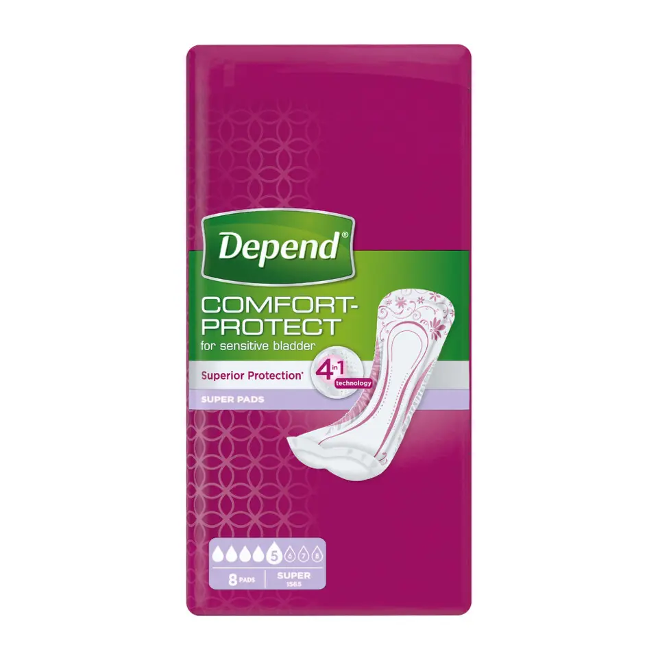 Depend Pads Super inkontinenční vložky ženy 8 ks