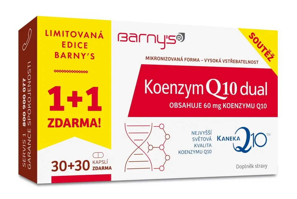 Barnys Koenzym Q10 Dual limitovaná edice 30+30 kapslí