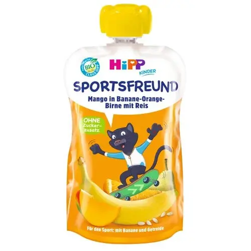 HiPP BIO Sport Banán-Pomer.-Hruška-Mango-Rýže 120g