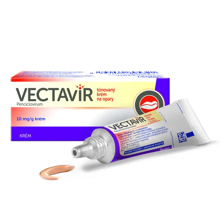 VECTAVIR TÓNOVANÝ KRÉM NA OPARY 10MG/G CRM 1X2G