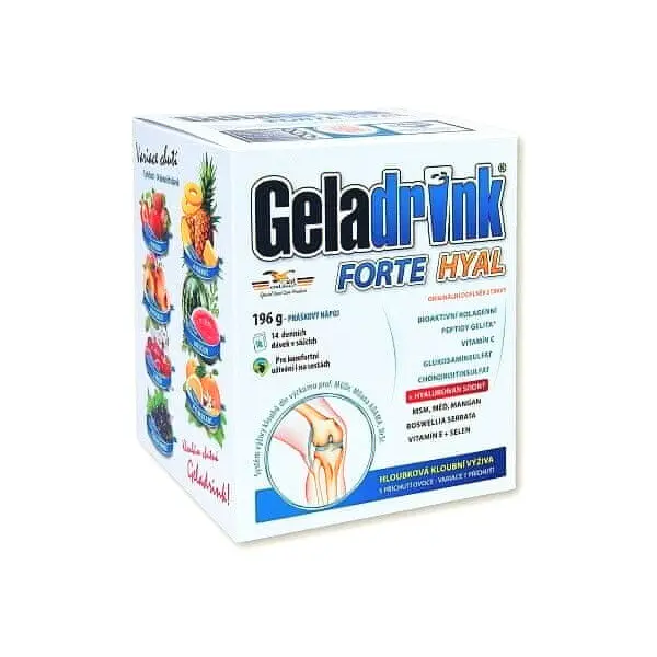 Geladrink Geladrink forte HYAL nápoj 7 příchutí 14 x 14 g
